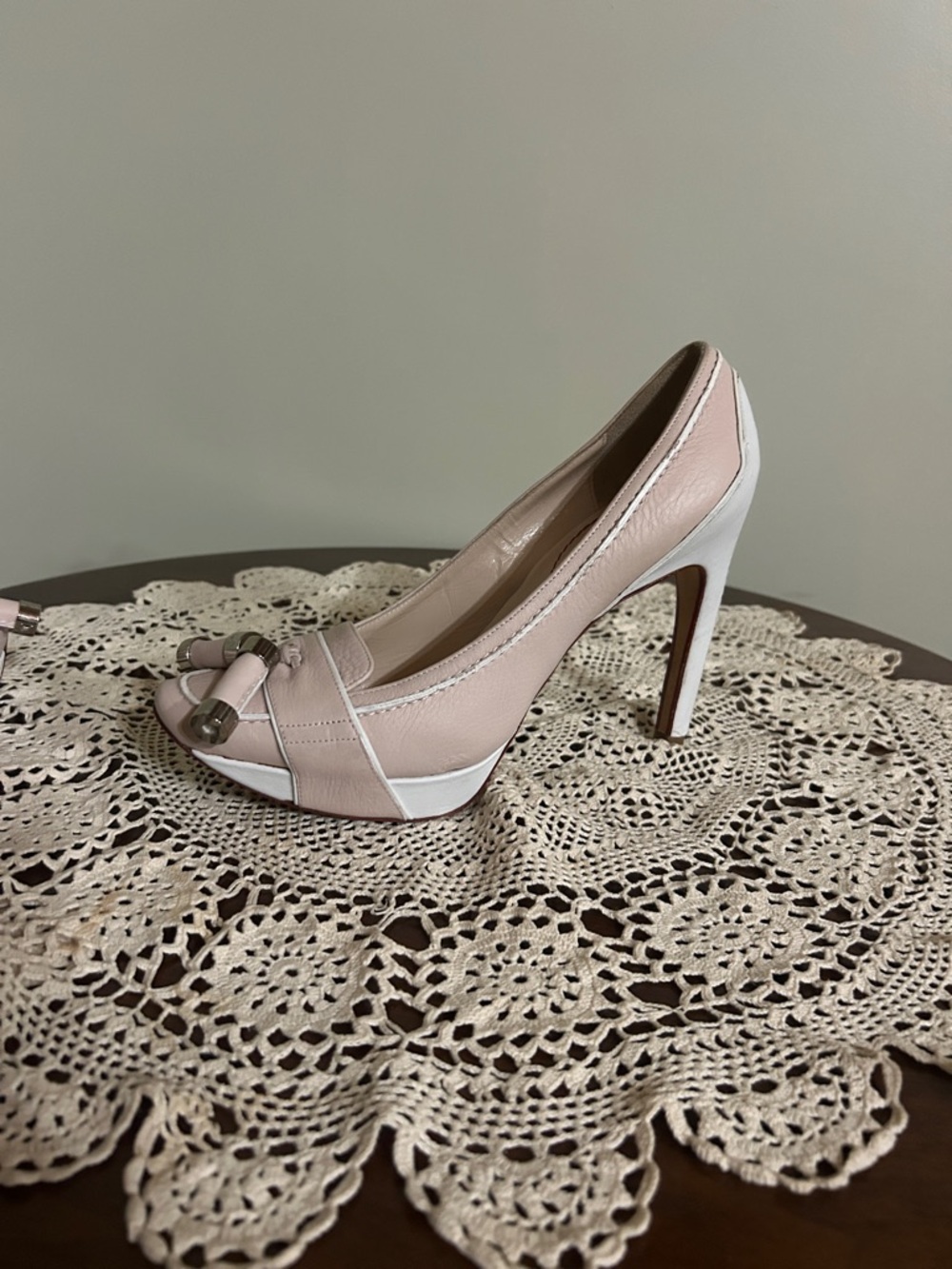 Celine Leather Tassel Accents Pumps
Women's Size size 37 1/2 (US 7-7 1/2) - Picture 4 of 11